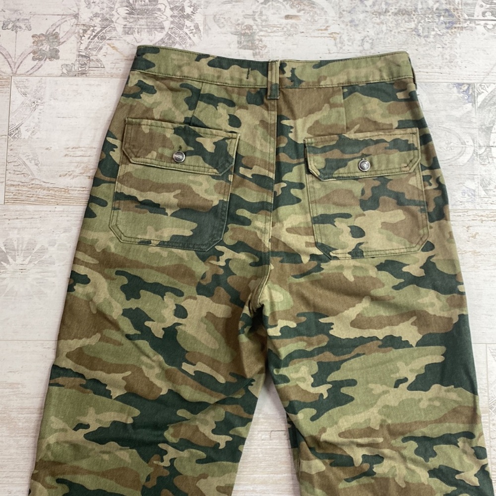 We The Free Free People Remy Camo High Waisted Wide Leg Jeans - Picture 16 of 16